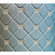 Экокожа стеганая РОМБ на поролоновой основе, материал для перетяжки салона авто, мебели (50х150cм)