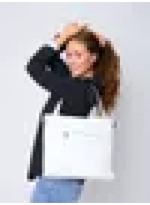 Сумка женская через плечо на плечо натуральная кожа тоут шоппер хобо белый