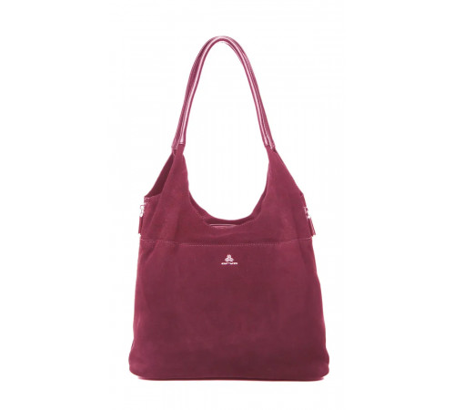 Сумка женская на плечо, женская сумка через плечо, женская сумка из натуральной замши, сумка женская комбинированная замша и кожа, хобо, шоппер, тоут, бордо