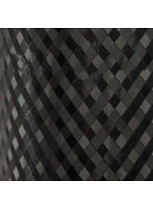 пленка виниловая 3D Черная престиж, защитная декоративная пленка стерео-эффект для авто и мебели  (50 х 152 см)