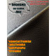 Экокожа со слоем ПВХ, Прессованная ПВХ СТРЕЙЧ, на микрофибре, материал для перетяжки салона авто и мебели, зернистая, черный (100 х 145 см)