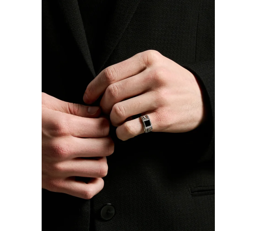 Печатка мужская серебро 925 с ониксом